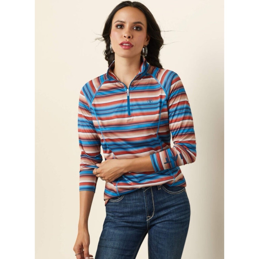 Ariat® Ladies‎ Laguna 1/4 Zip Horizon Serape Pullover  Size Large